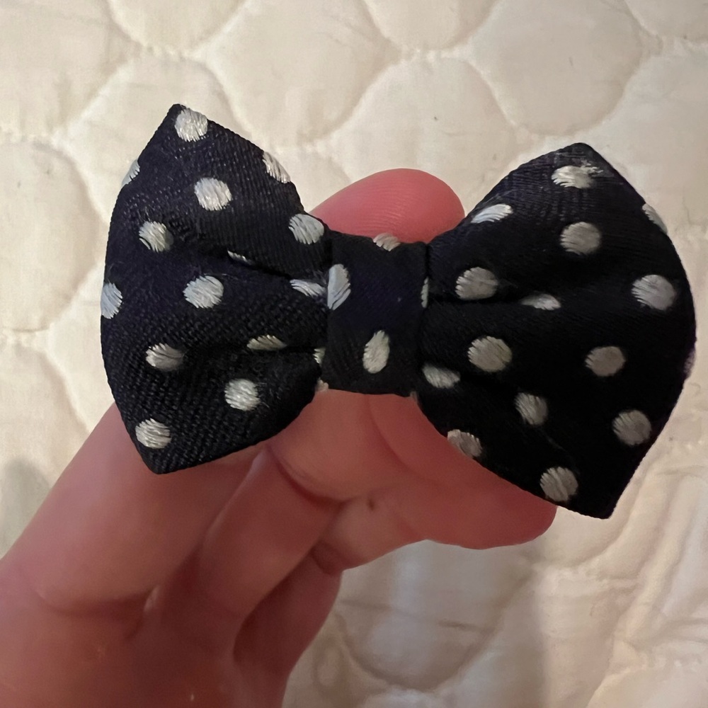 Kiel James Patrick Navy Polka Dot Bow Bracelet
